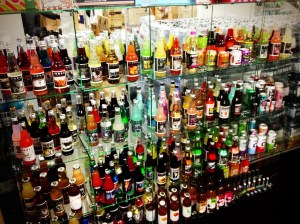 My entire mint collection of Jones Sodas housed at the Jones Soda HQ in Seattle, WA