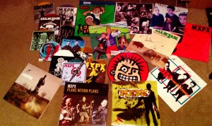 A Collection of every MxPx record on vinyl, each signed by the entire band in Bremerton, WA
