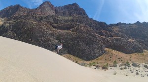 Flipping out over hidden  Sand Dunes near Mattawa in Washington State